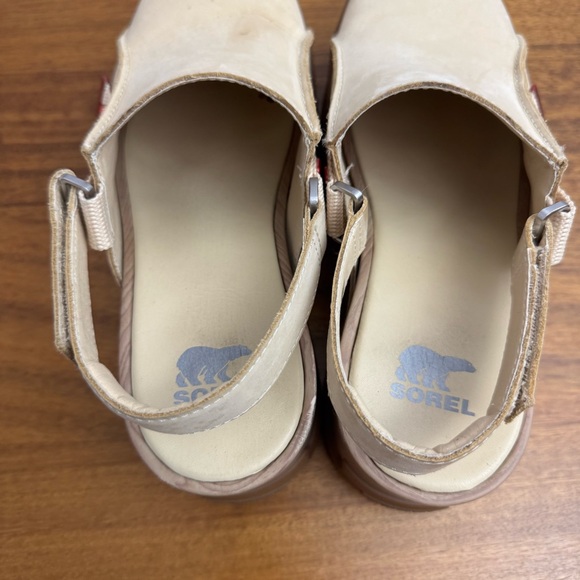Sorel Roam'N Clog RBR Beige Suede Slingback Size 8.5 - Picture 5 of 10